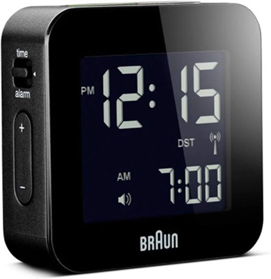 Braun BNC008 RC digitaler Design Funkwecker, schwarz  -  Neu - Bild 1 von 1