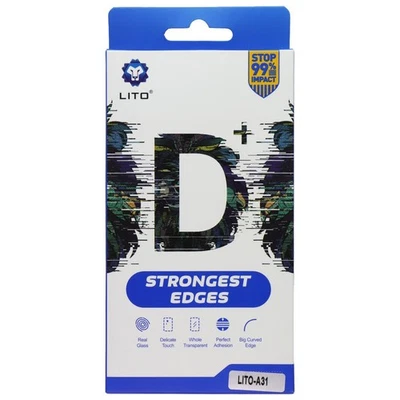 LITO D+ Full Coverage Tempered Glass for Huawei P30 - Clear / Black Border - Image 1 of 2