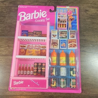 Vintage Barbie Grocery Set Arcotoys Mattel, 1993 NEW SEALED IN BOX - Image 1 of 4