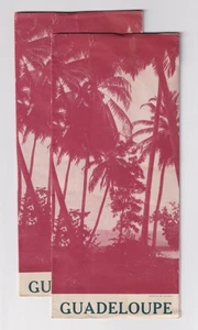 Par de folletos de viaje Guadalupe vintage de 1930 información del hotel, visitas turísticas, mapa - Imagen 1 de 7