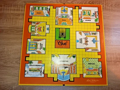 Tablero de juego de pistas vintage, solo tablero, Parker Brothers, 1960 Foto 1 de 2