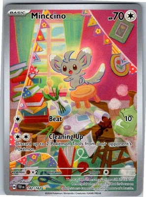 Minccino Illustration Rare SV05: Temporal Forces 182/162 NM - Image 1 of 2