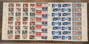 Stamp Plate Blocks Collection Of 154 10 Cent Stamps From The 1970's Never Used  - Picture 1 of 7