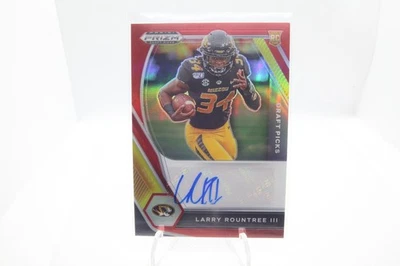 Larry Rountree III 2021 Panini Prizm Draft Picks #DPA-LRO Red Signature #/199 - Image 1 of 2