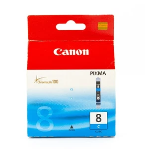 Genuine Canon Printer Ink Pixma CLI 8 Cyan New Sealed - Picture 1 of 3