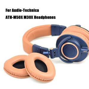 Ohrpolster Kissen Abdeckung Ersatz für Audio-Technica ATH-M50X M30X Kopfhörer - Bild 1 von 14