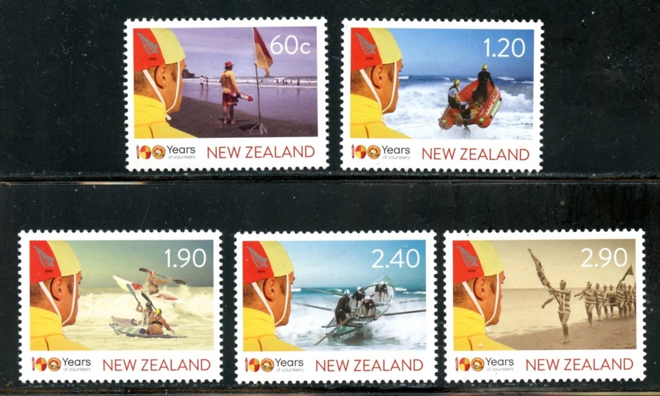 LOT 32610 MINT NH OG 2341-2345 VOLUNTEER LIFEGUARD STAMPS FROM NEW ZEALAND - Image 1 of 1
