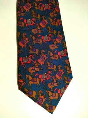 Salvatore Ferragamo Corbata todo el patrón Caballo auténtico hecho en... - Imagen 1 de 4