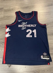 Nike NBA Joel Embiid Philadelphia 76ers Authentic City Edition Jersey Size 52 XL - Picture 1 of 8