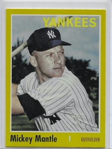 2024 Topps Archives Mickey Mantle Yellow Foil Parallel SP Card #119 Yankees - Picture 1 of 2
