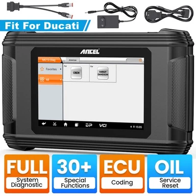 Fit For Ducati Motorcycle Scanner OBD2 Diagnostic Tool ECU Coding ANCEL MT510  - Image 1 of 4