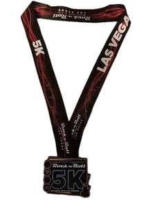 Rock N Rolla 5k Marathon Medal Las Vegas 2016 - Picture 1 of 1