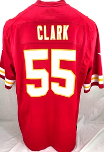Kansas City KC Chiefs #55 Frank Clark Nike Red SS Football Jersey Men's XL - Picture 1 of 10