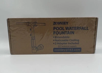 Swimming Pool Waterfall Fountain Spray - 2 Fountain Heads Water Sprinkler, Co... - Image 1 of 4