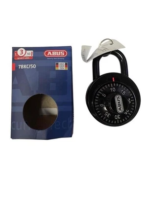 NEW ABUS 78KC/50 Combination Padlock Black - Image 1 of 4