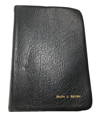 The Living Bible 1972 Black Cowhide Leather - Image 1 of 4