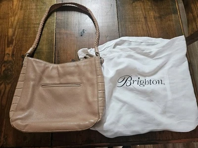 Brighton Zip Top Hobo Shoulder Bag Pink Color Handbag Pre-owned - Image 1 of 4