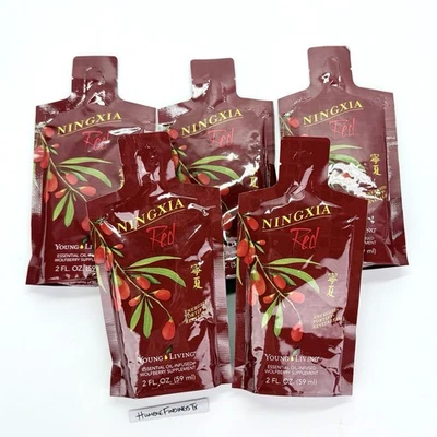 Lote de 5 paquetes para porciones individuales de 2 oz NingXia Red Young Living caducan 06/2026 Wolfsberry Foto 1 de 4