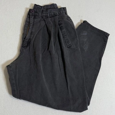 Pantalones plisados negros vintage años 80 Cherokee niñas talla 16 cintura alta hechos en EE. UU. Foto 1 de 4