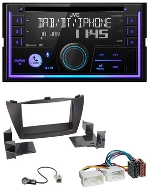 JVC MP3 USB 2DIN DAB Bluetooth CD Autoradio für Hyundai Tucson 2010-2015 - Bild 1 von 4
