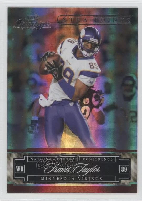 2007 Playoff Prestige Xtra Points Red /100 Travis Taylor #85 - Image 1 of 2