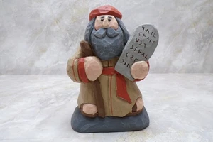 Midwest Eddie Walker Moses hält die zehn Gebote Figur Holz geschnitzt - Bild 1 von 8