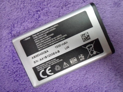 OEM SAMSUNG AB663450BA BZ АККУМУЛЯТОР для Rugby II sgh a847 3,7 В 1300 мАч литий-ионный - Изображение 1 из 2
