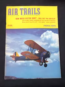 Revista Air Trails Segunda Guerra Mundial Junio 1940 - Imagen 1 de 4