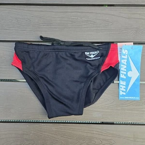 The Finals Swerve Splice Red/black Splice Racer Briefs, Boy Sz 24 NEW - Picture 1 of 3