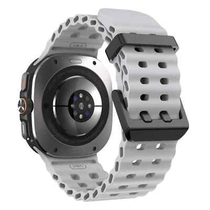 Two-Tone Sports Silicone Strap For Samsung Galaxy Watch Ultra 47mm Watchband - Picture 1 of 41