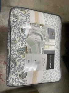 Madison Park Dawn 9 Piece Cotton Percale Comforter Set All Season Bedding Shams - Picture 1 of 2