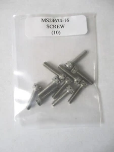 MS24674-16 Zylinderschraube mit Innensechskant 10-24 x 3/4 Bohrkopf Edelstahl - 10 Stück - Bild 1 von 4