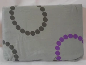 Martex GRAY PURPLE POLKA DOT King Pillowcase Set 400 Thread Count Cotton 20X40 - Picture 1 of 5