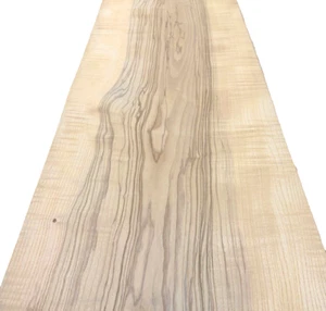 Esche Olive Flachschnitt Figur Holzfurnier 16" x 105" mit Papierträger 1/40" dick - Bild 1 von 2