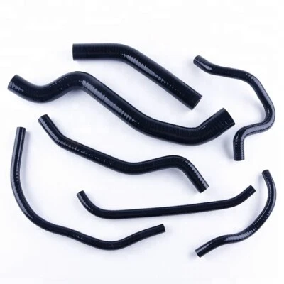 For Yamaha FZ1 2006 2007 2008 2009 2010 Silicone Radiator Coolant Hose Black - Изображение 1 из 4