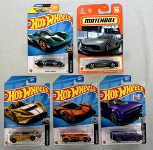 NUOVE 5 Exotic Supercars Hot Wheels / Matchbox Koenigsegg McLaren - Foto 1 di 3