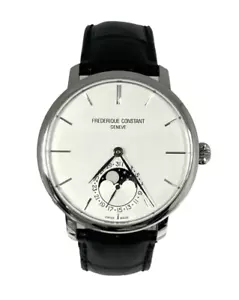 Frederique Constant Slimline Moon Phase Stainless steel Men's Watch, FC705S4S6 - Picture 1 of 5