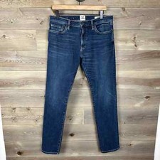 Flint and Tinder 32x32 Dark Wash Cotton Zip Fly Slim Fit Denim Jeans 