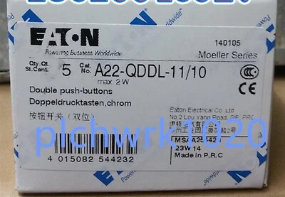 1 PCS NEW EATON A22-QDDL-11/10 Dual Link button head - Image 1 of 3