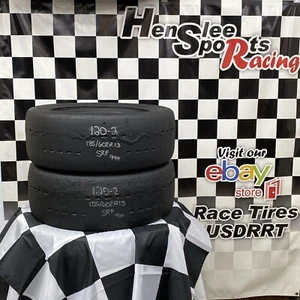 120-2 USDRRT HOOSIER DOT Road Race Tires SRF 185/60 ZR13 - Picture 1 of 3