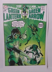 NEAL ADAMS Signed Green Lantern Green Arrow 11x17 Comic Print With COA DC Comics - Picture 1 of 12