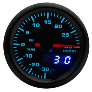 Manomètre Turbo 7 Couleurs Led 52Mm Universel Avec Capteur - Picture 1 of 10