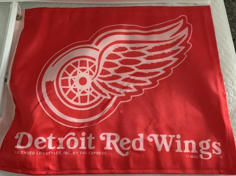 Detroit Red Wings Car Flag Cover