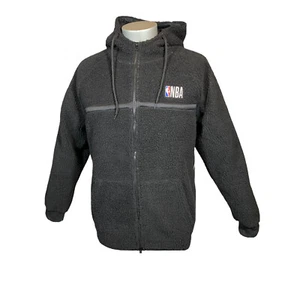 Chaqueta Sherpa con Capucha de la NBA Negra para Hombre Grande con Cremallera Completa NUEVA Baloncesto Nacional - Imagen 1 de 5