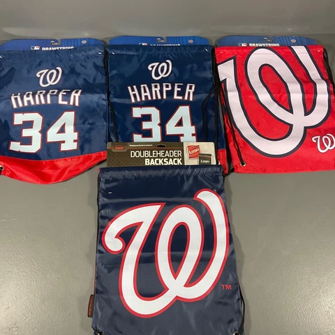 Washington Nationals MLB Ultimate Fan Gift Lot Backsack, Backpack, Bookbag Cover