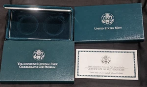 US MINT - 1999 Yellowstone National Park - VITRINE (OHNE MÜNZEN) - Bild 1 von 1