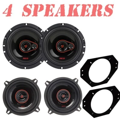 CERWIN VEGA Speaker Package for 1997-2006 JEEP Wrangler 275W 5-1/4" Dash & 340W 6-1/2" Rear