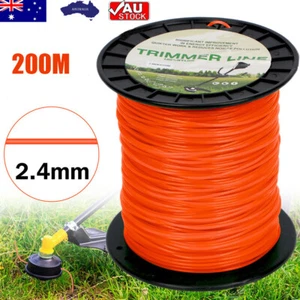 2.4mm*200m Trimmer Line Round Whipper Snipper Brush Cutter Brushcutter Cord AU - Picture 1 of 7