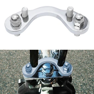 Springer Handlebar Tree Adapter Top Clamp 3.5" Riser Fit For Harley DNA Paughco - Picture 1 of 12