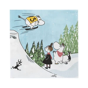 Mumin Arabia Servietten Winter 2024 Skispringen 33 x 33 cm 20 Stück - Bild 1 von 2